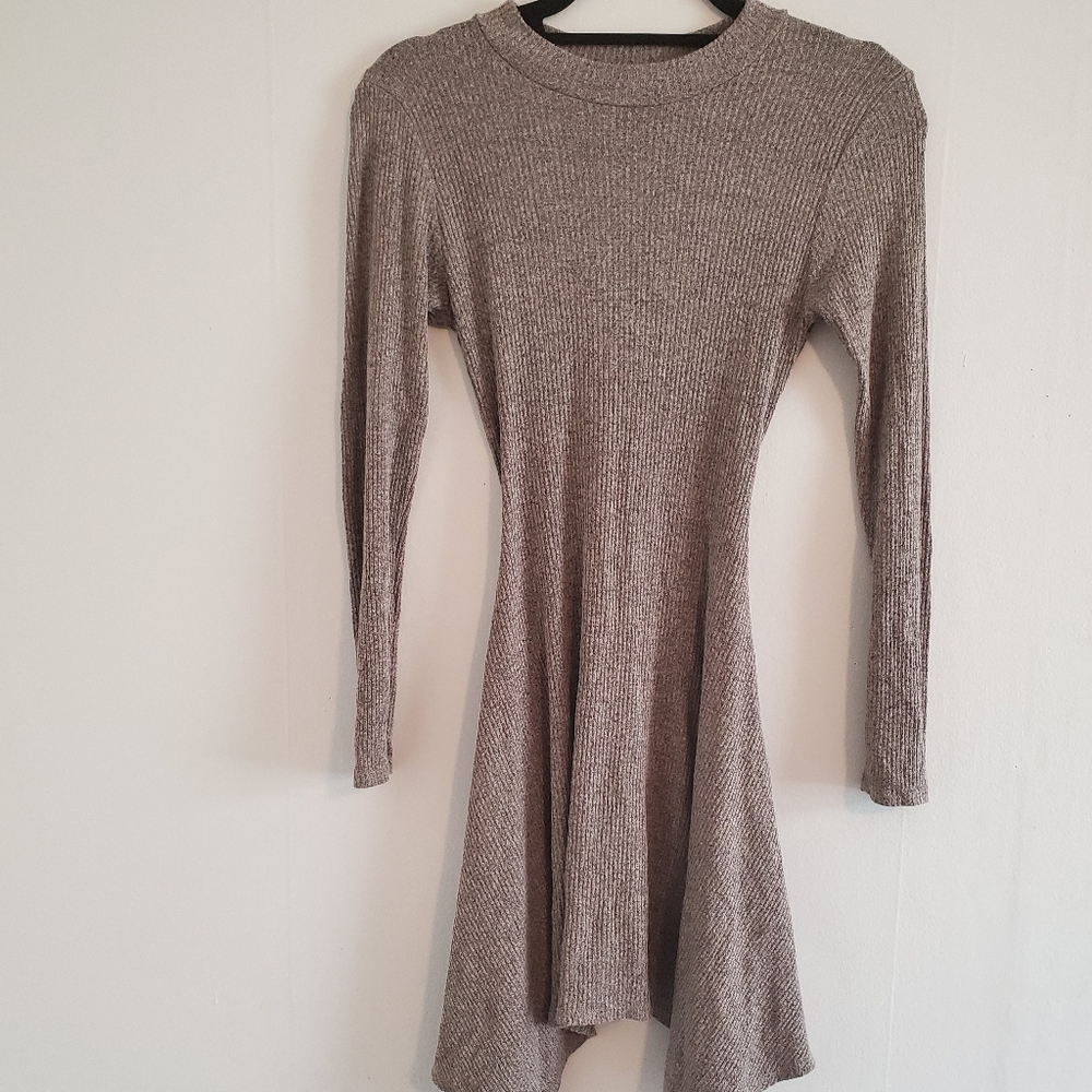 High Collared Sweater Dress - Picture 2 of 3